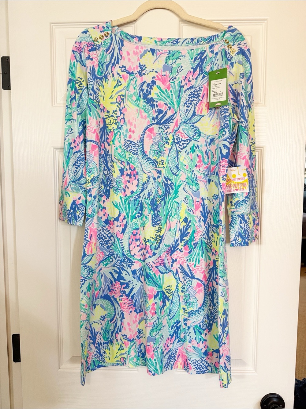 Lilly Pulitzer UPF 50+ Sophie Dress in Mermaids Cove